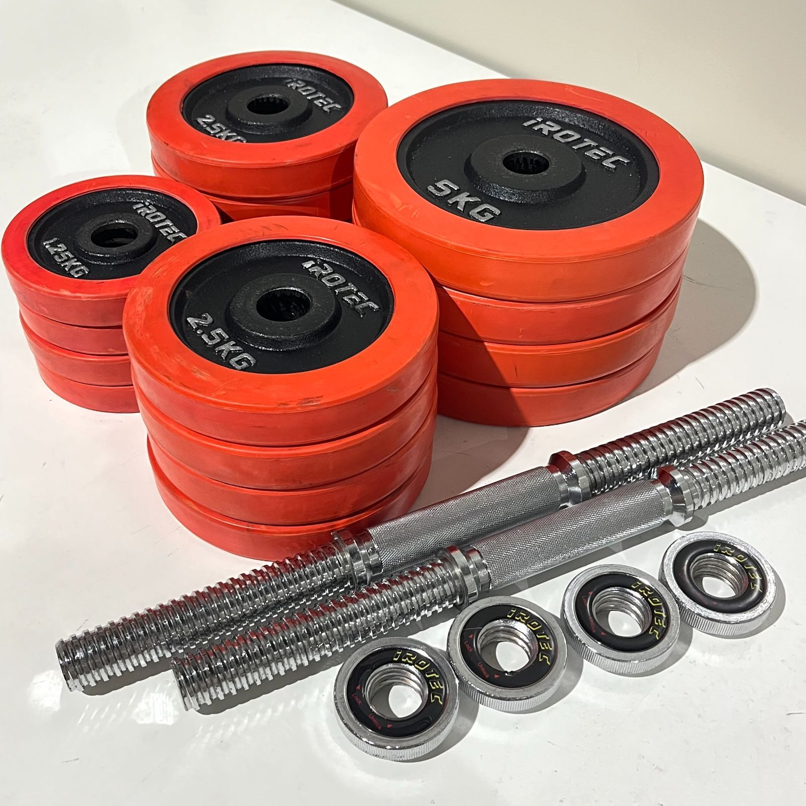 ラバーダンベル 50KG 片手25KG×2個セット 合計50kg |IROTEC アイロテック Bランク 263