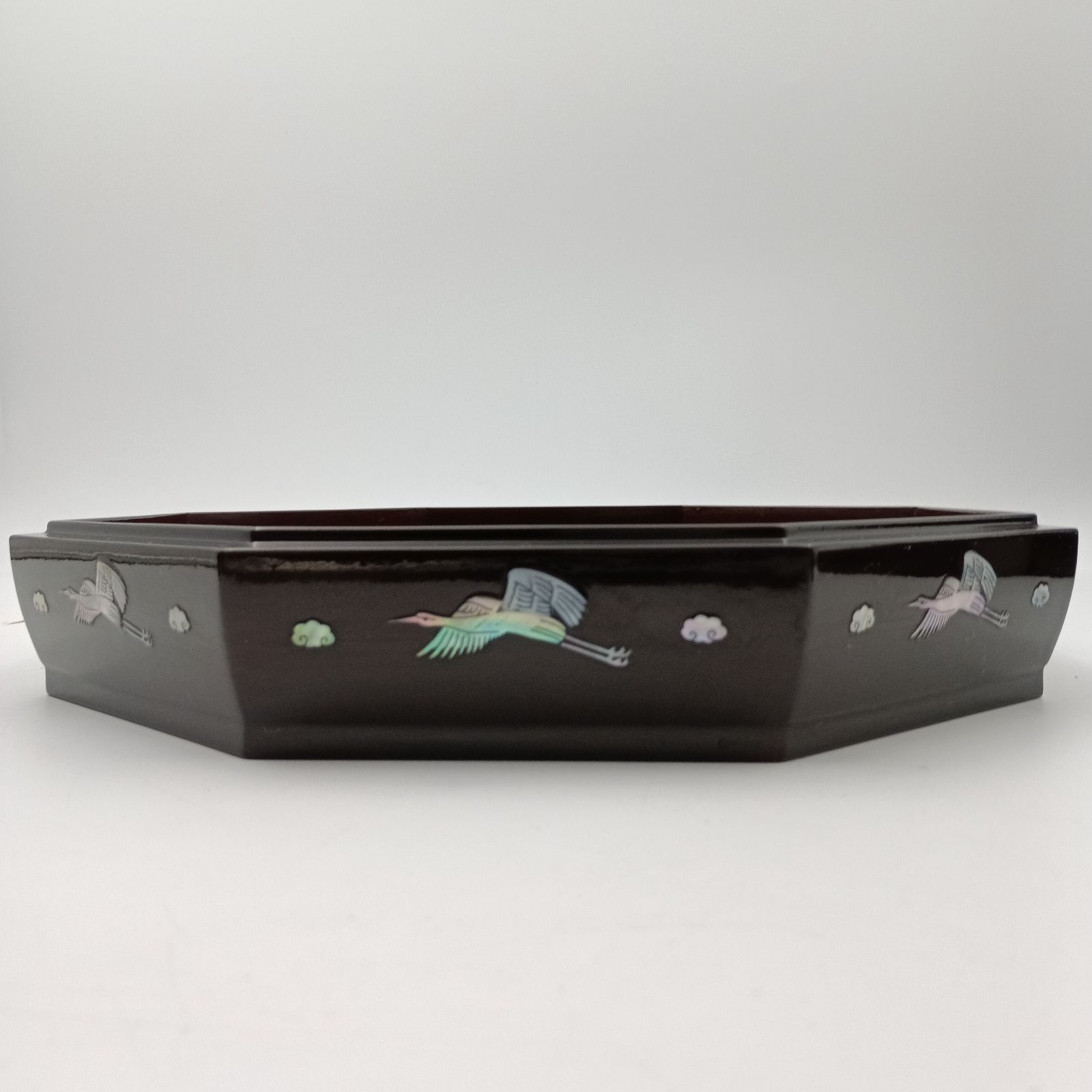 K-0257】韓国製 螺鈿細工 伝統工芸品 漆器 九節板 クジョルパン