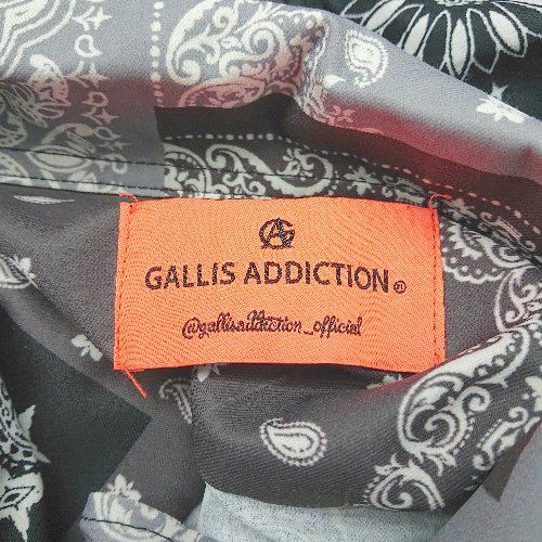 ◇ ⊇ GALLIS ADDICTION ガリスアディクション 総柄 長袖 シャツ