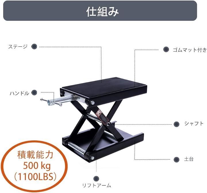 耐荷重500kg ゴムマット付き