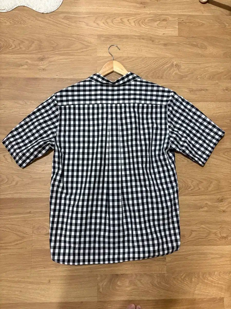 ダントン　チェックシャツ　38 DANTON [ダントン] M OXFORD ROUND COLLAR PULLOVER SHIRT