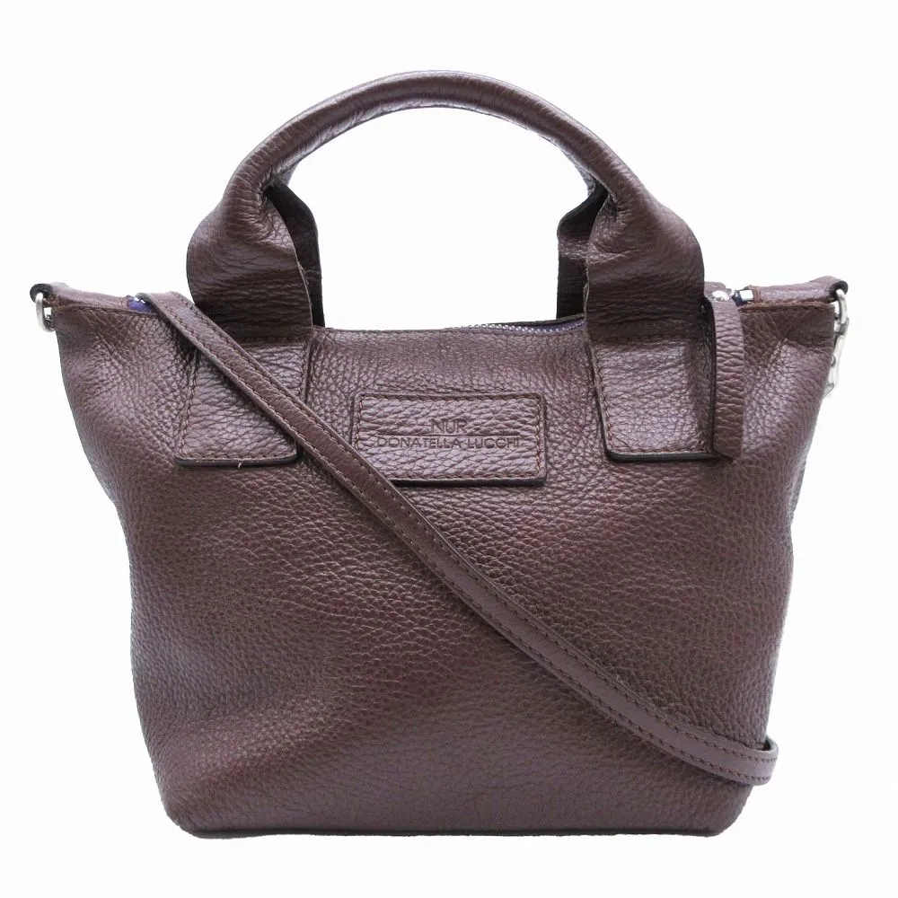 【美品】NUR DONATELLA LUCCHI スマイル刺繍 トート レザー 美品】NUR DONATELLA LUCCHI スマイル刺繍 トート レザー 2025年最新