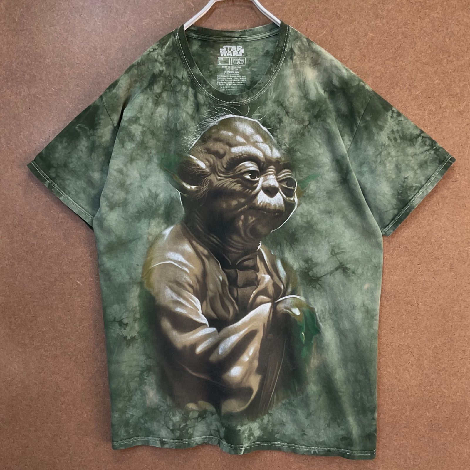 USA輸入古着 ヨーダYoda スターウォーズSTAR WARS半袖tシャツ緑L