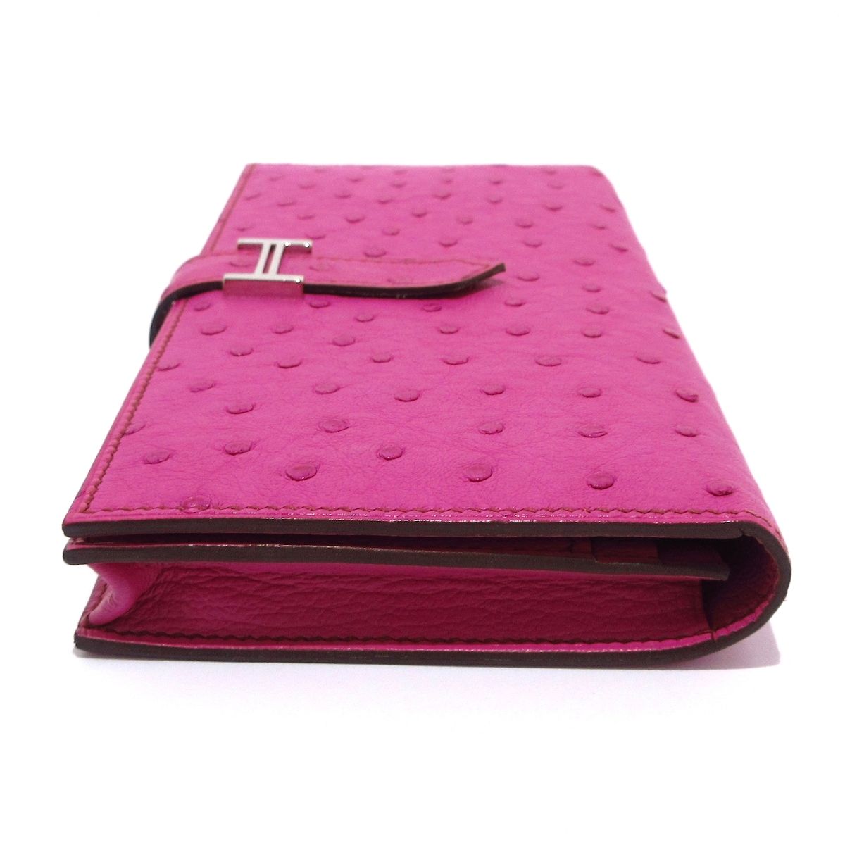 HERMES(エルメス) 長財布 ベアンスフレ ピンク シルバー金具