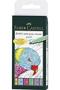 ファーバーカステル 水性マーカー ピットアーティストペン パステルアソート 6色セット 167163