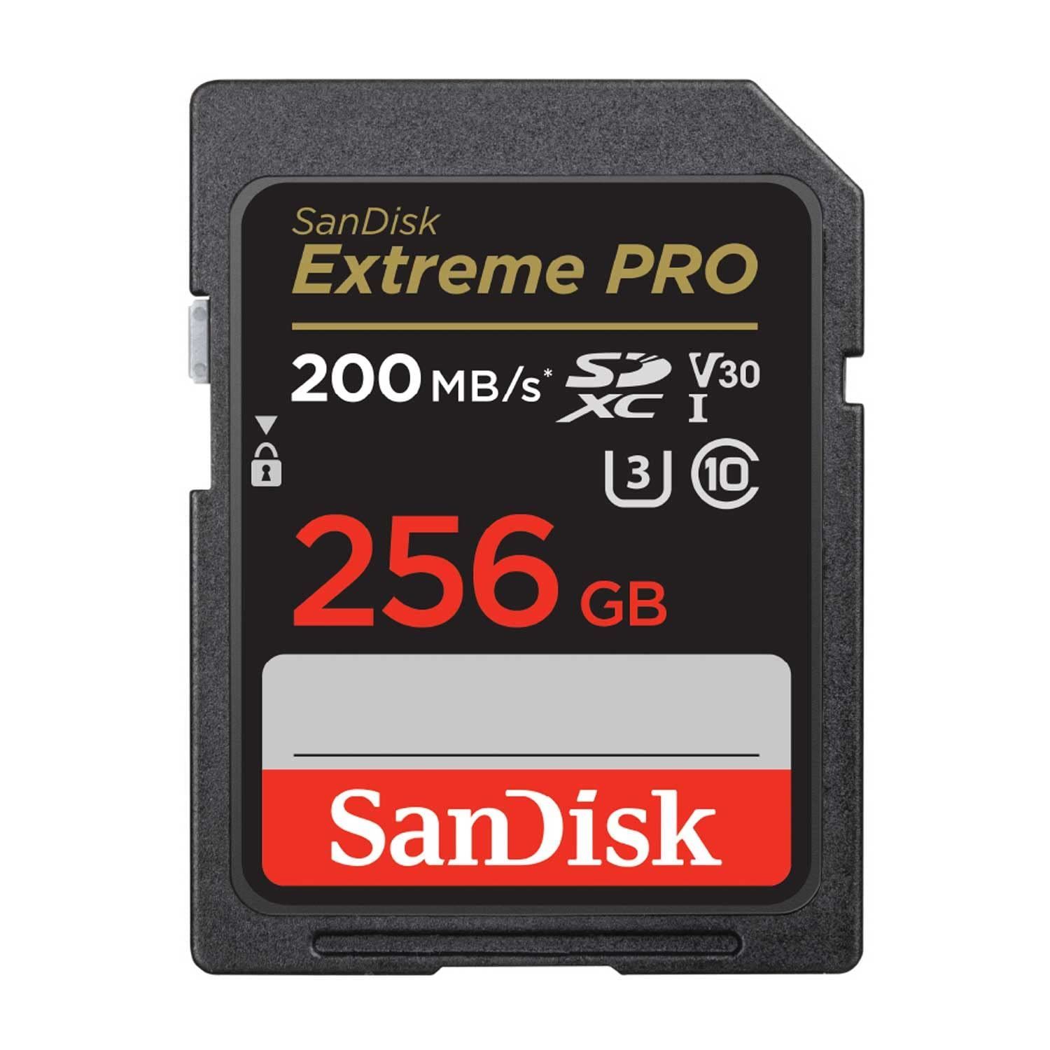 サンディスク SDカード 256GB SDXC Class10 UHS-I V30 読取最大200MB|s SanDisk Extreme PRO SDSDXXD-256G-GHJIN 新パッケージ
