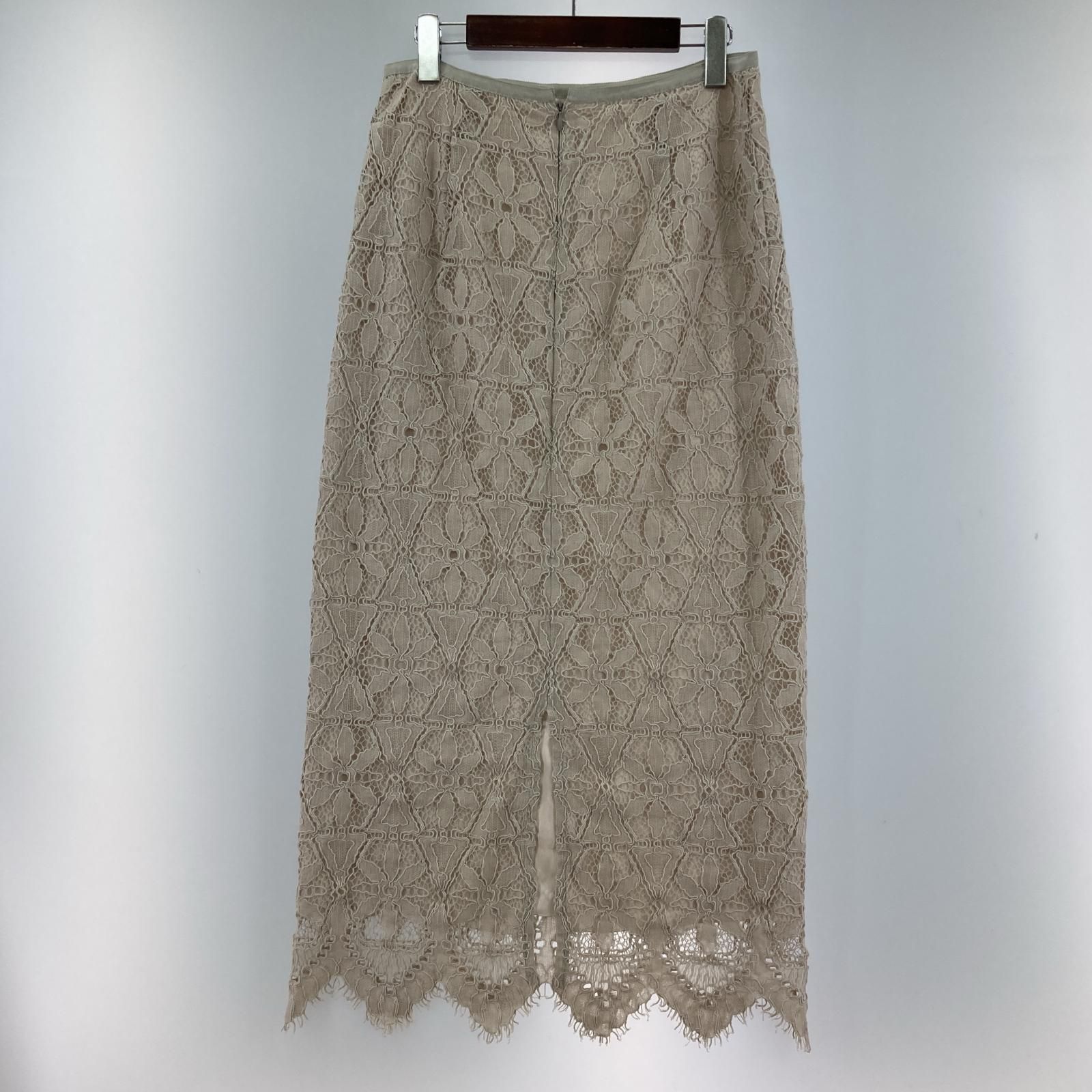 IÉNA ベージュ レース タイトスカート IENA イエナ レース タイトスカート size40/ベージュ - メルカリ