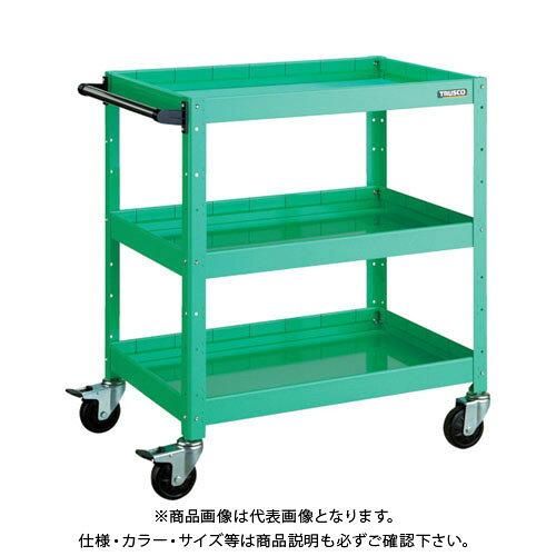 2営業日で発送 TRUSCO トラスコ中山 バーディワゴン 600X400XH880 深3段 YG色 BDW-963F3-YG 1台