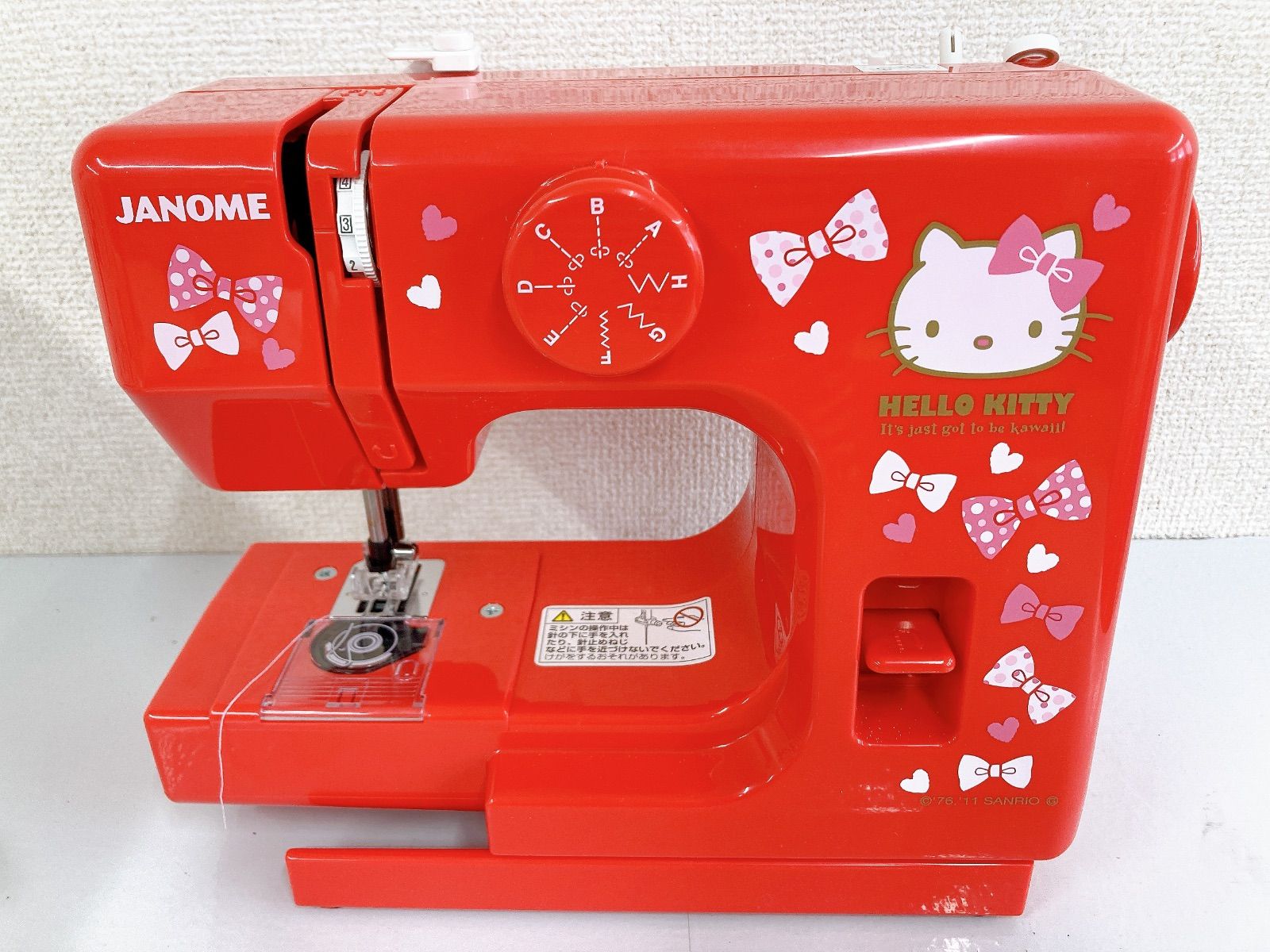 b 動作保証 ミシン ジャノメ キティ KT-W （ JA525 ） KT-DX ハローキティミシン 電動ミシン 1台 ジャノメ (蛇の目