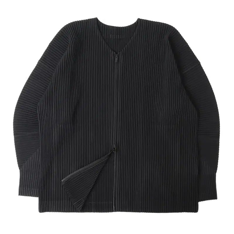 HOMME PLISSÉ オムプリッセ ISSEY MIYAKE イッセイミヤケ プリーツ ジップアップ ジャケット 黒