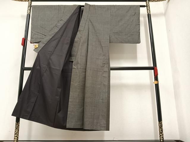 平和屋着物○男性 本場大島紬 草木文 正絹 逸品 AABA5214ph