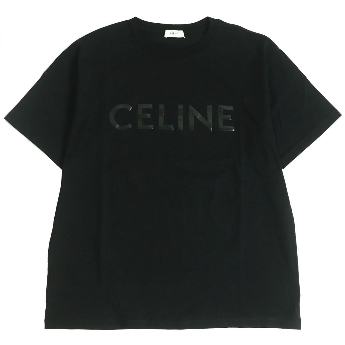 極美品□22SS CELINE/セリーヌ 2X51C671Q ロゴプリント コットン 