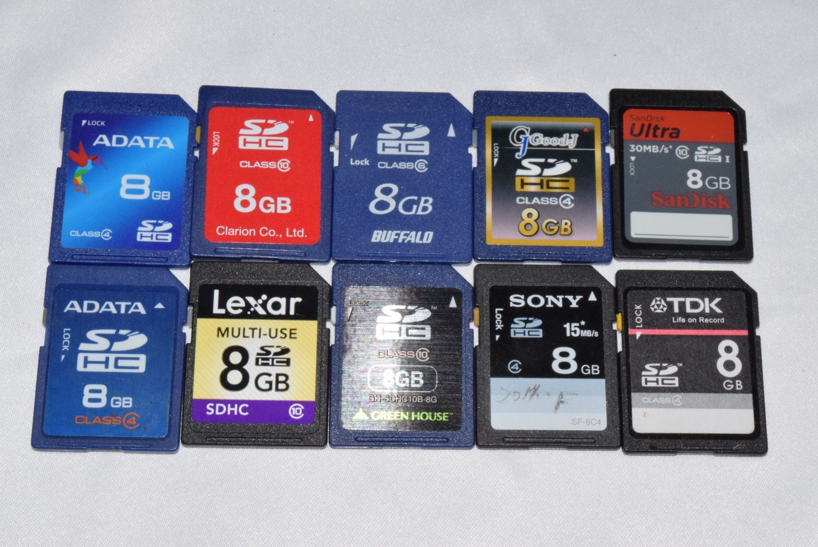 8GB SDHCカード 10枚セット 中古 動作確認済 - メルカリ