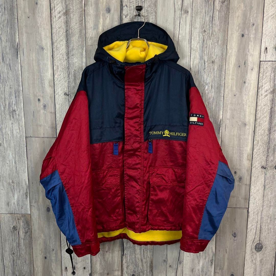 もりよし★トミーヒルフィガー ジャンパー90s？ トミーヒルフィガー 90s オールド フラッグタグ ダウン
