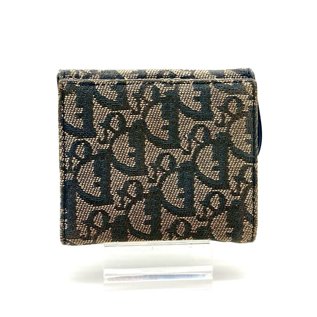 クリスチャンディオール サドルコンパクト財布 二つ折り財布 ブラック