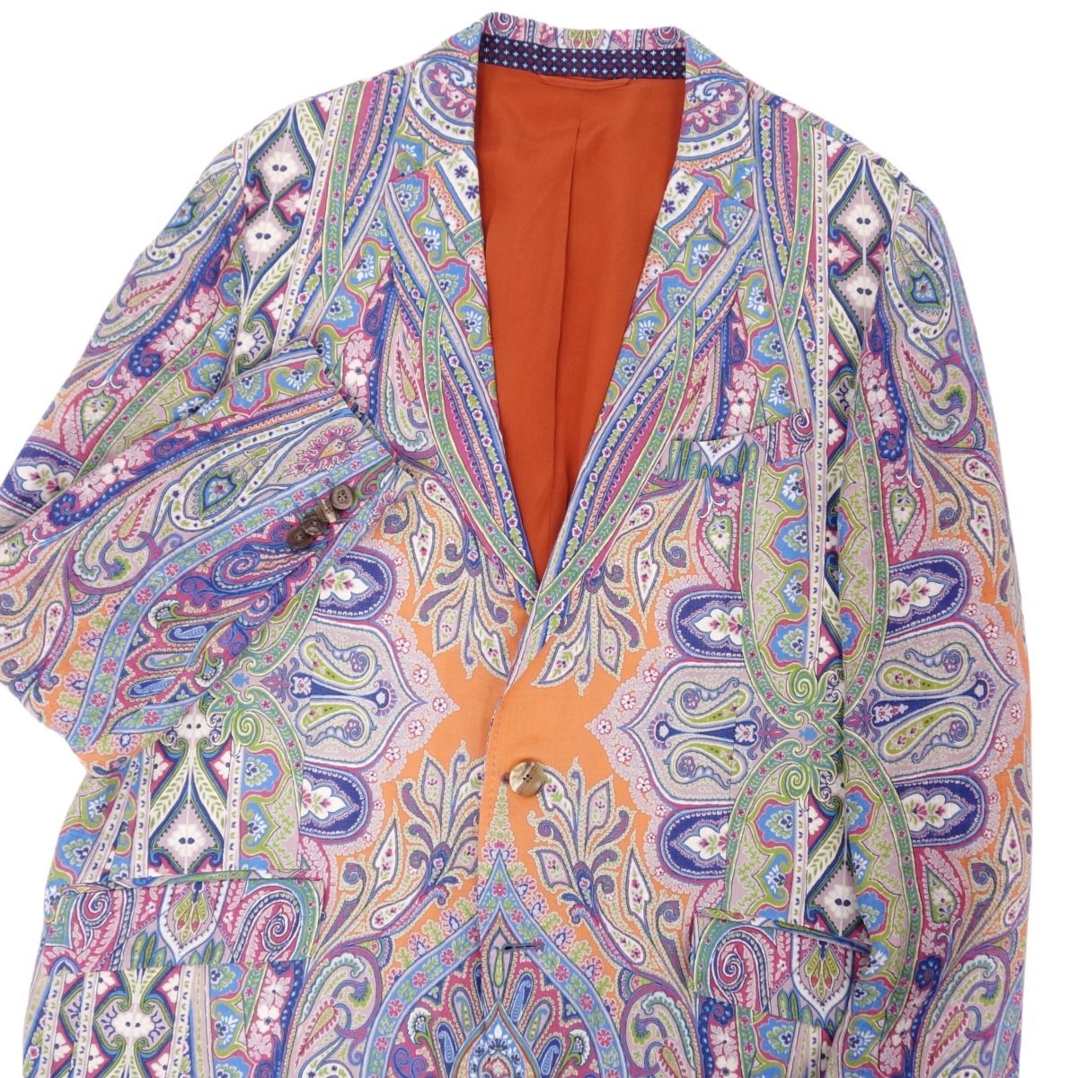 エトロ ETRO ジャケット テーラード ペイズリー リネン アウター  