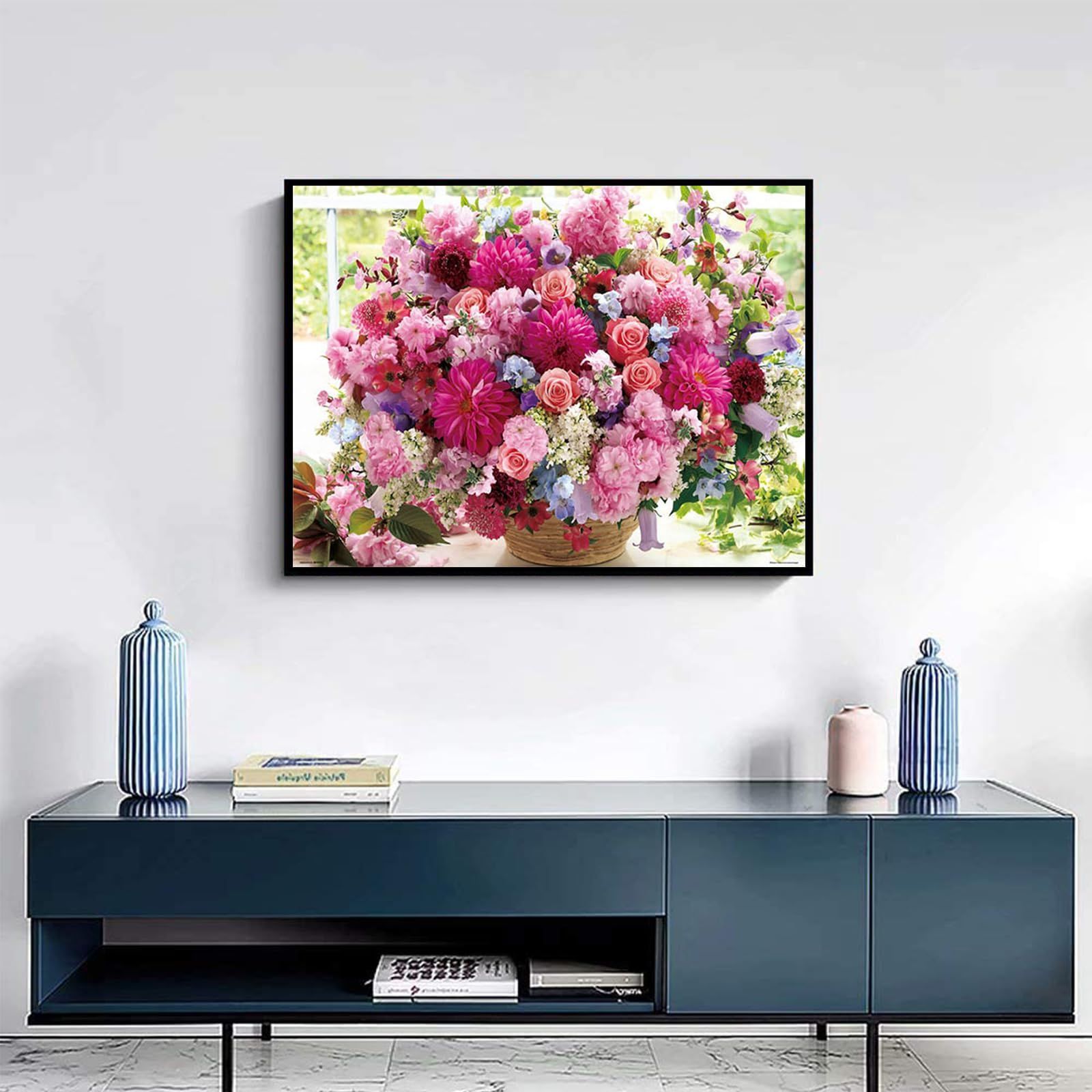 [Artworks]クロード・モネ|花瓶の花|約50x40cm|肉筆|油彩|原画|鑑定書|ルノワール|ルノアール 新品 ZERUI ダイヤモンドアート 5dダイヤモンド塗装キット モザイク