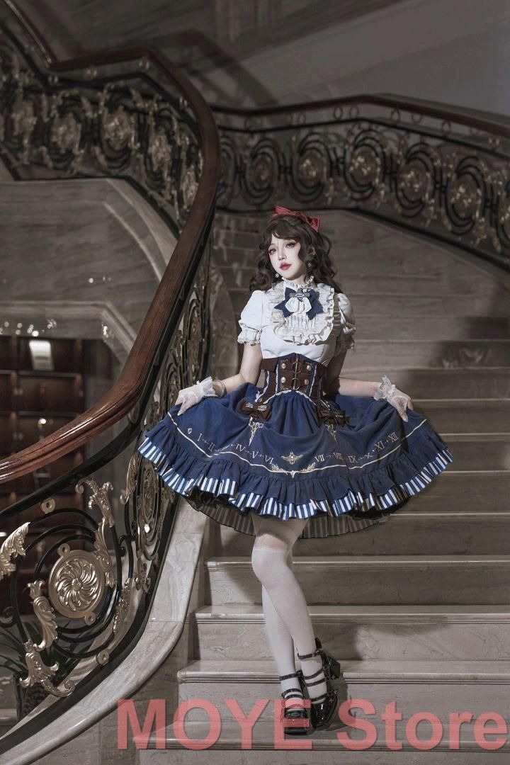 Chai Hu Hu】スイートミルフィーユロリィタドレス4点セット