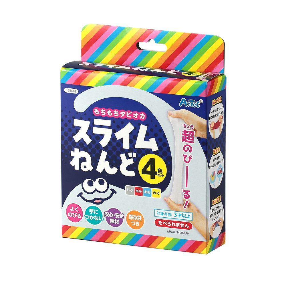 アーテック タピオカスライムねんど4色セット 個装袋 155418 （1点