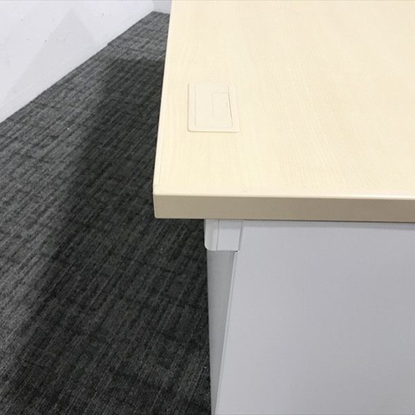 平デスク インベント 引き出し付 オフィスデスク W1400 コクヨ ホワイトナチュラル MARWIL-DEMENAGEMENTS_CH