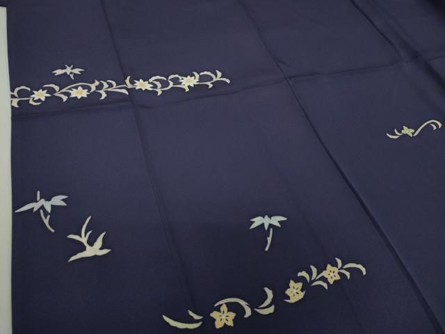 平和屋着物○本加賀友禅作家 魚津誠 訪問着 草花文 さが美扱い 正絹