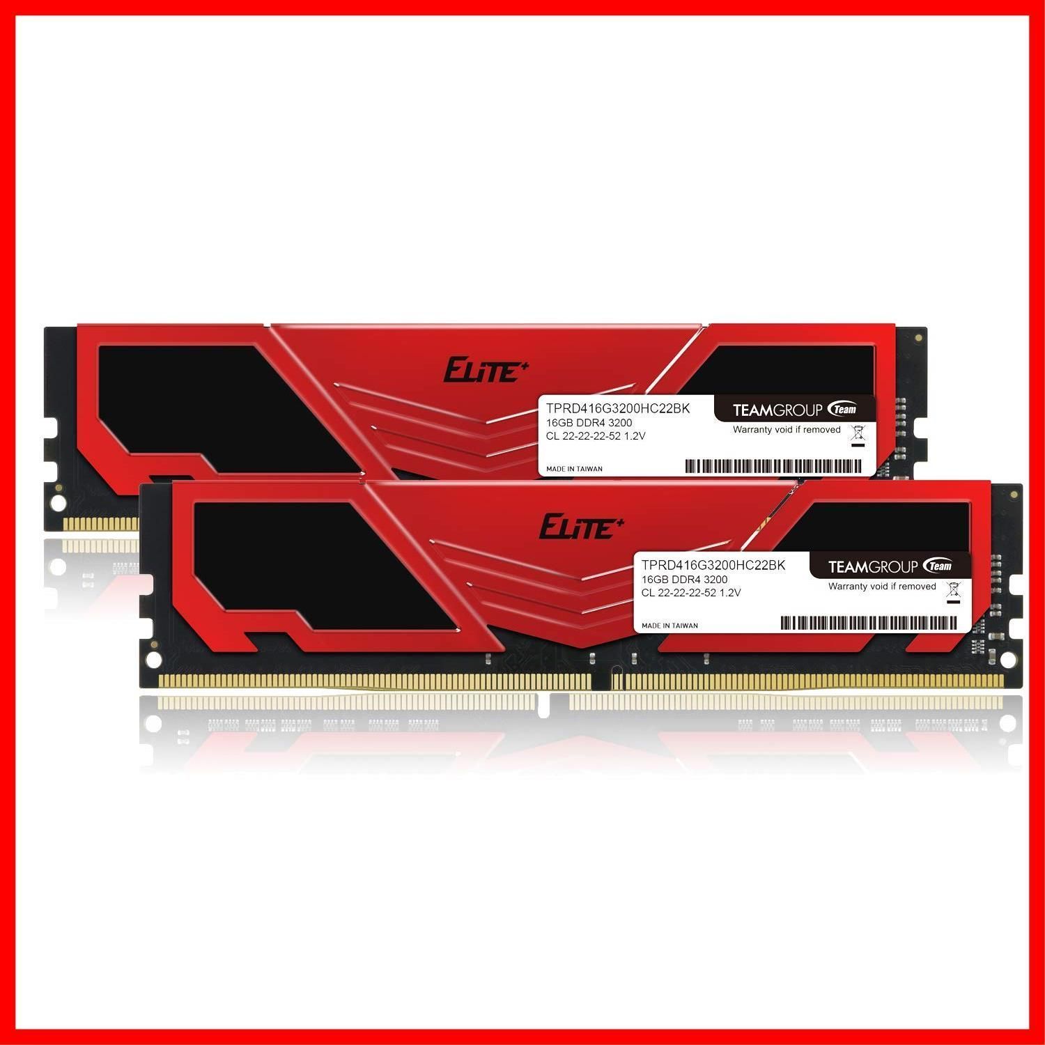 PCパーツPCメモリ Team DDR4 3200Mhz PC4-25600 16GB×2