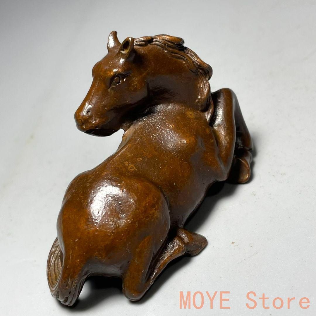 銅製 唐馬 置物 書道具 文房具 動物装飾 装飾品 工芸品 美術品 銅製 唐馬 置物 書道具 文房具 動物装飾 装飾品 工芸品 美術品