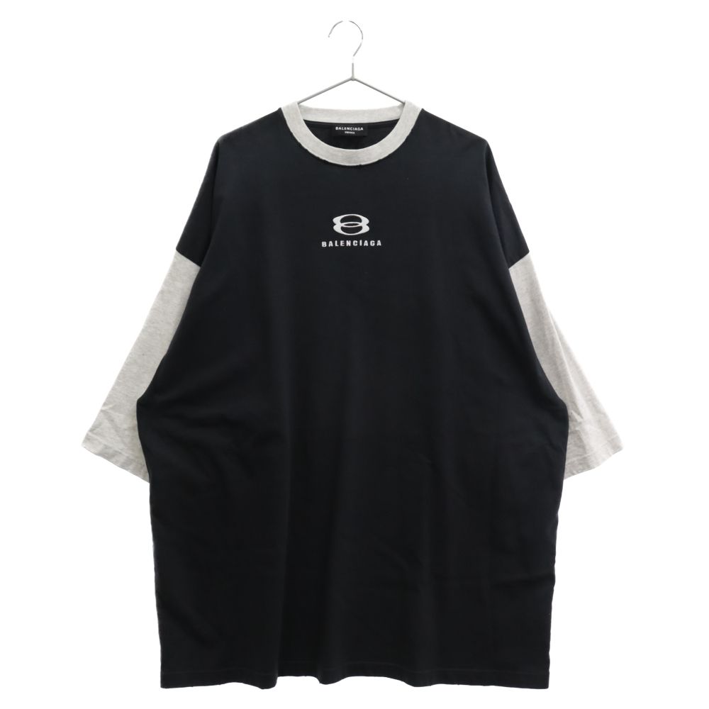 BALENCIAGA (バレンシアガ) 22SS Unity 3/4 Sleeves tee ロゴ刺繍 長袖