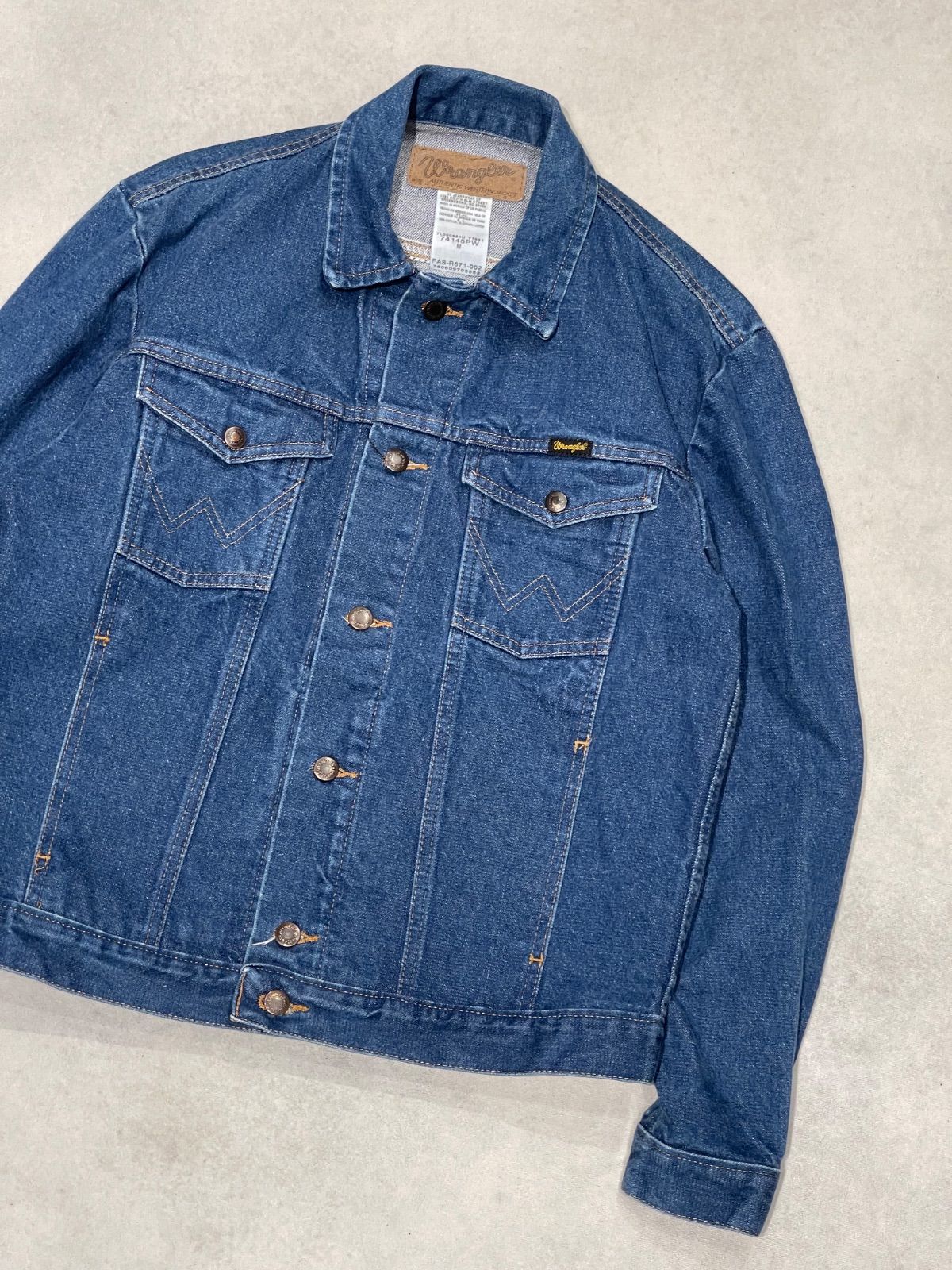 Wrangler Denim Jacket ラングラー デニムジャケット ポケ付き Mサイズ