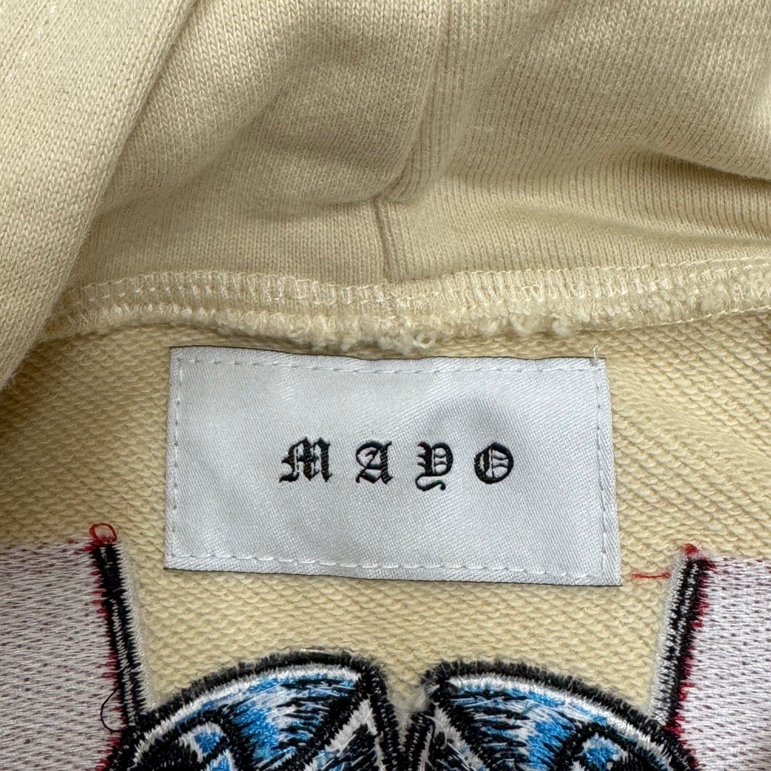 参考上代38500円 MAYO SUNSHINE EMBROIDERY HOODIE サンシャイン 刺繍 