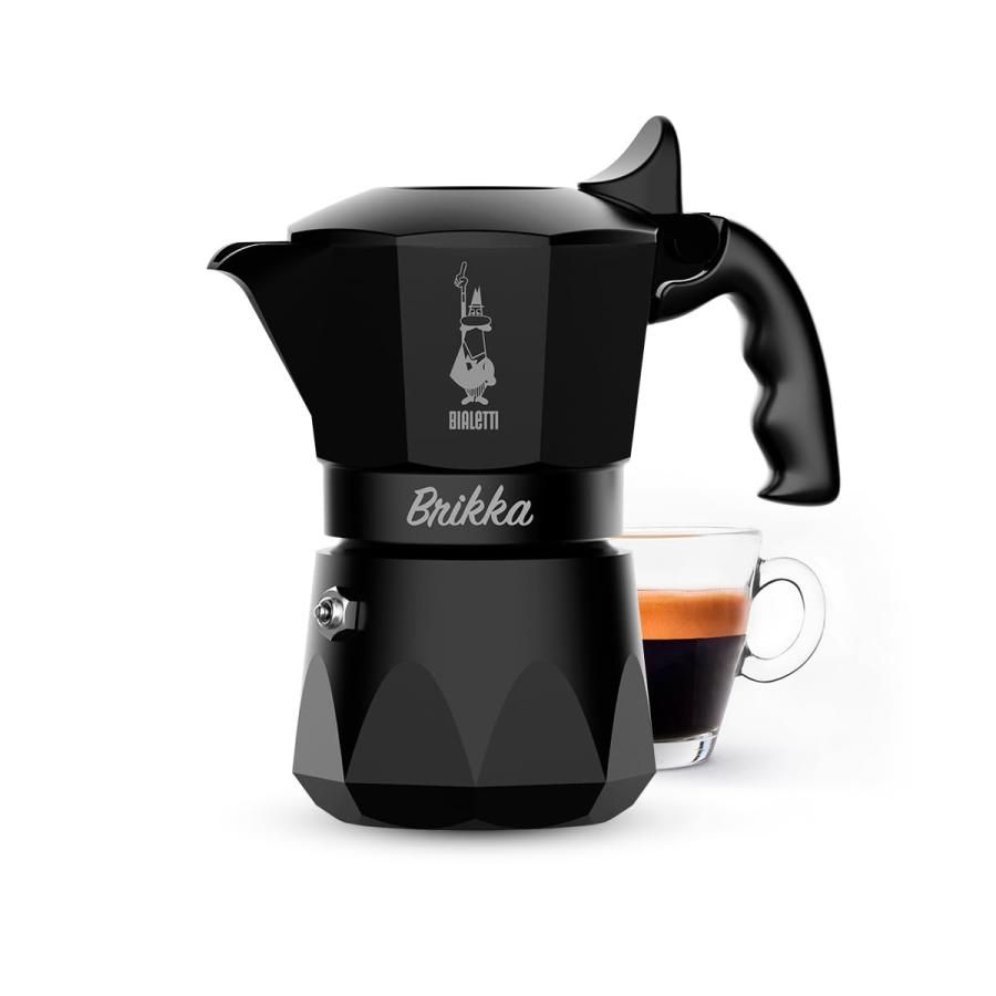 日本限定色】BIALETTI(ビアレッティ) ブリッカ ブラック 2カップ 直火 