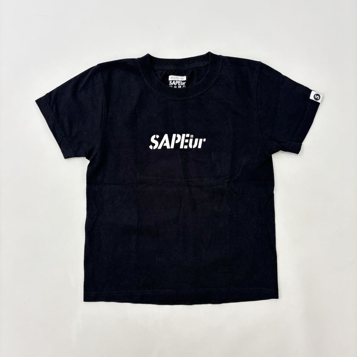 サプール　SAPEur 兵庫　滋賀　SCB キッズLサイズ SAPEur サプール KIDS キッズ ロッドマン Tシャツ TEE T-SHIRT BLACK