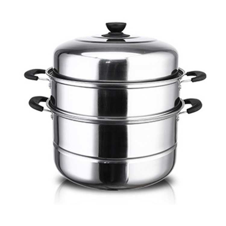 全新品 蒸し器 二段三段 26/28/30cm 大容量 ステンレス せいろ 火対応