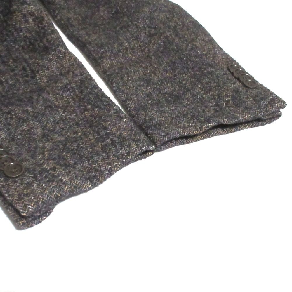 美品 ETRO エトロ ヘリンボーン ミックスニット テーラード