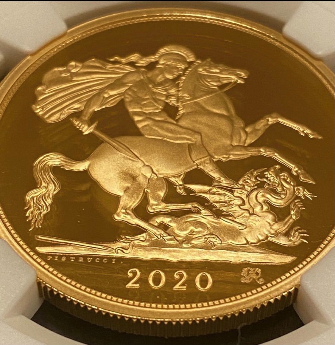2020年イギリス ジョージ3世没後200周年記念 NGC MS70MATTE イギリス