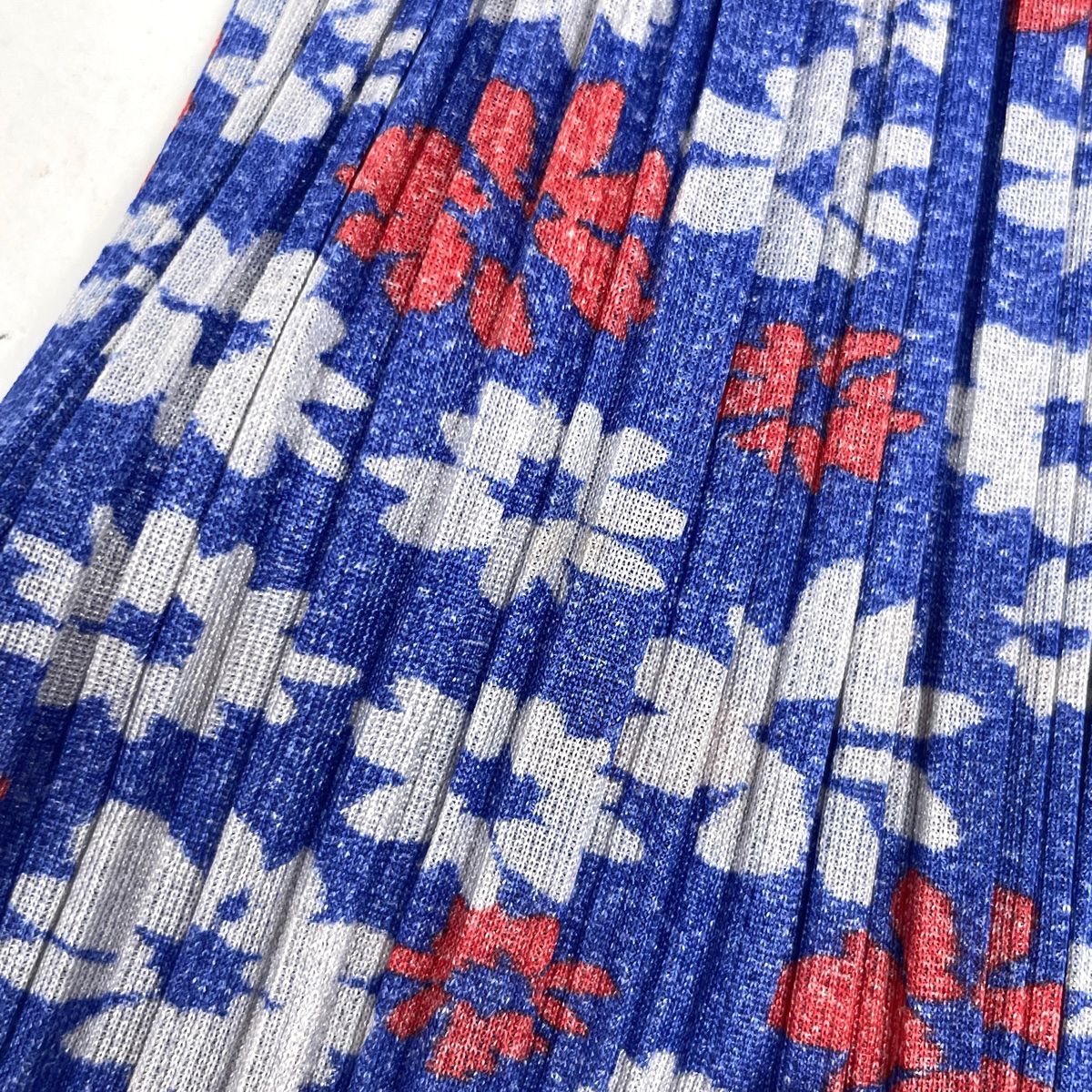 プリーツプリーズ PLEATS PLEASE プリーツ ロングスカート 花柄