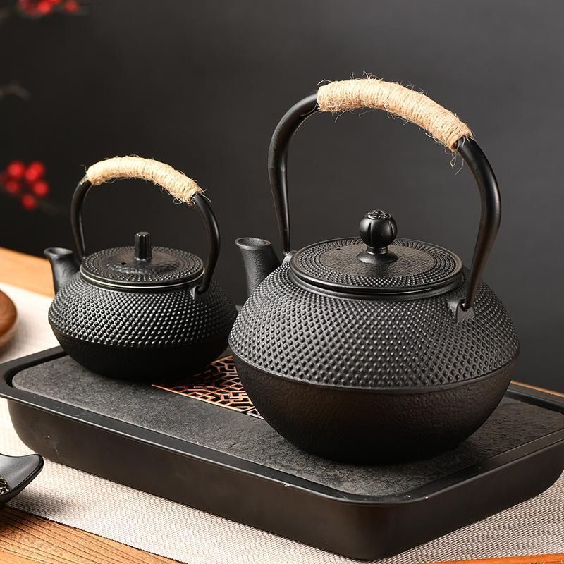 敬老の日 鉄瓶 急須 点柄 伝統工芸品 急須 茶こし付き 鉄分補給