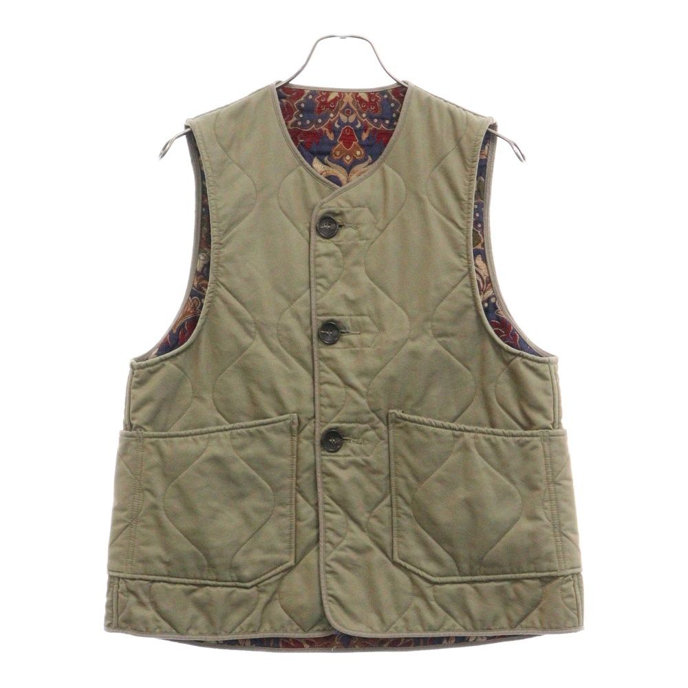A16609 美品 エンジニアードガーメンツ ユーティリティベスト カーキ S Engineered Garments - 美品 エンジニアードガーメンツ ベッド