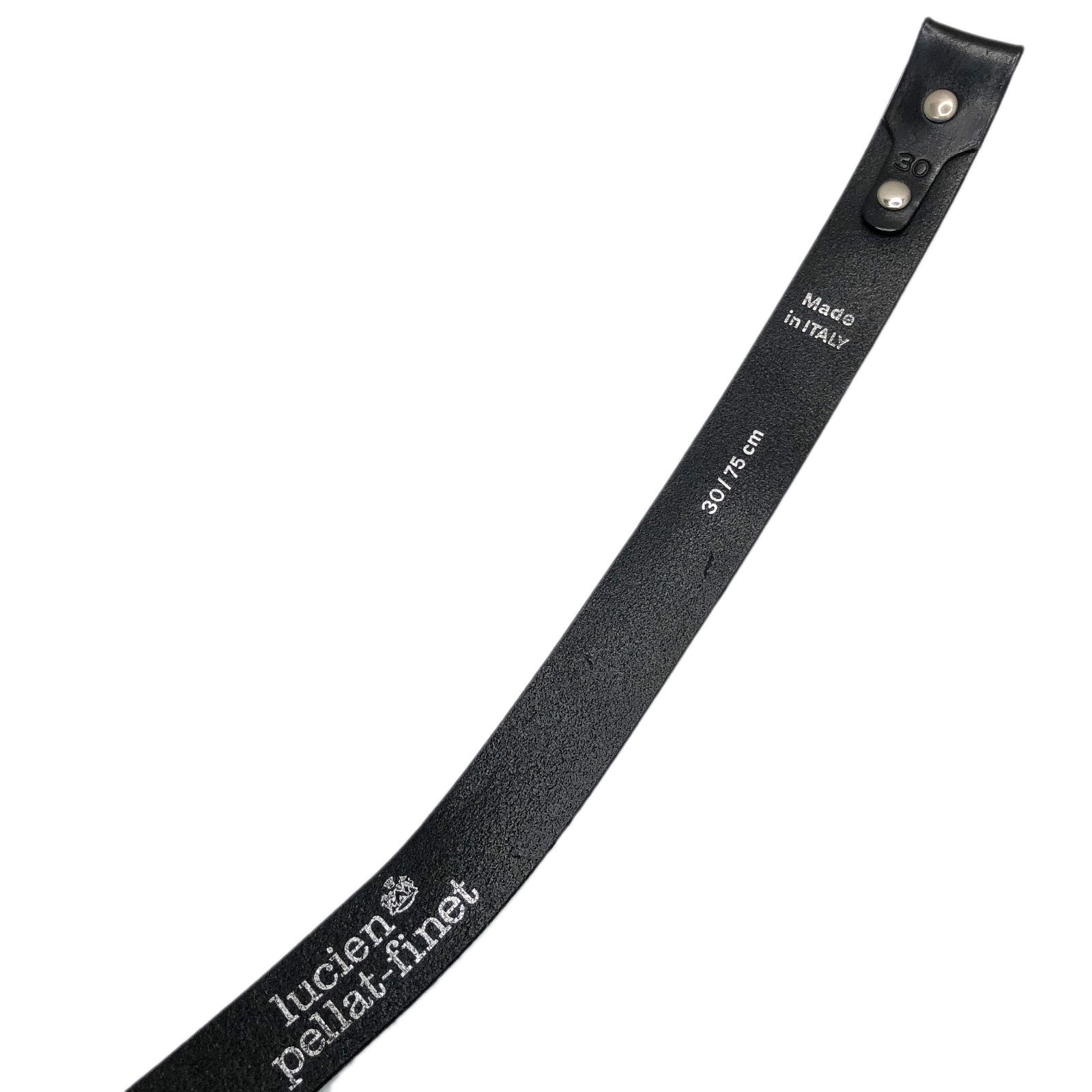 lucien pellat-finet ルシアンペラフィネ Leather Belt Black