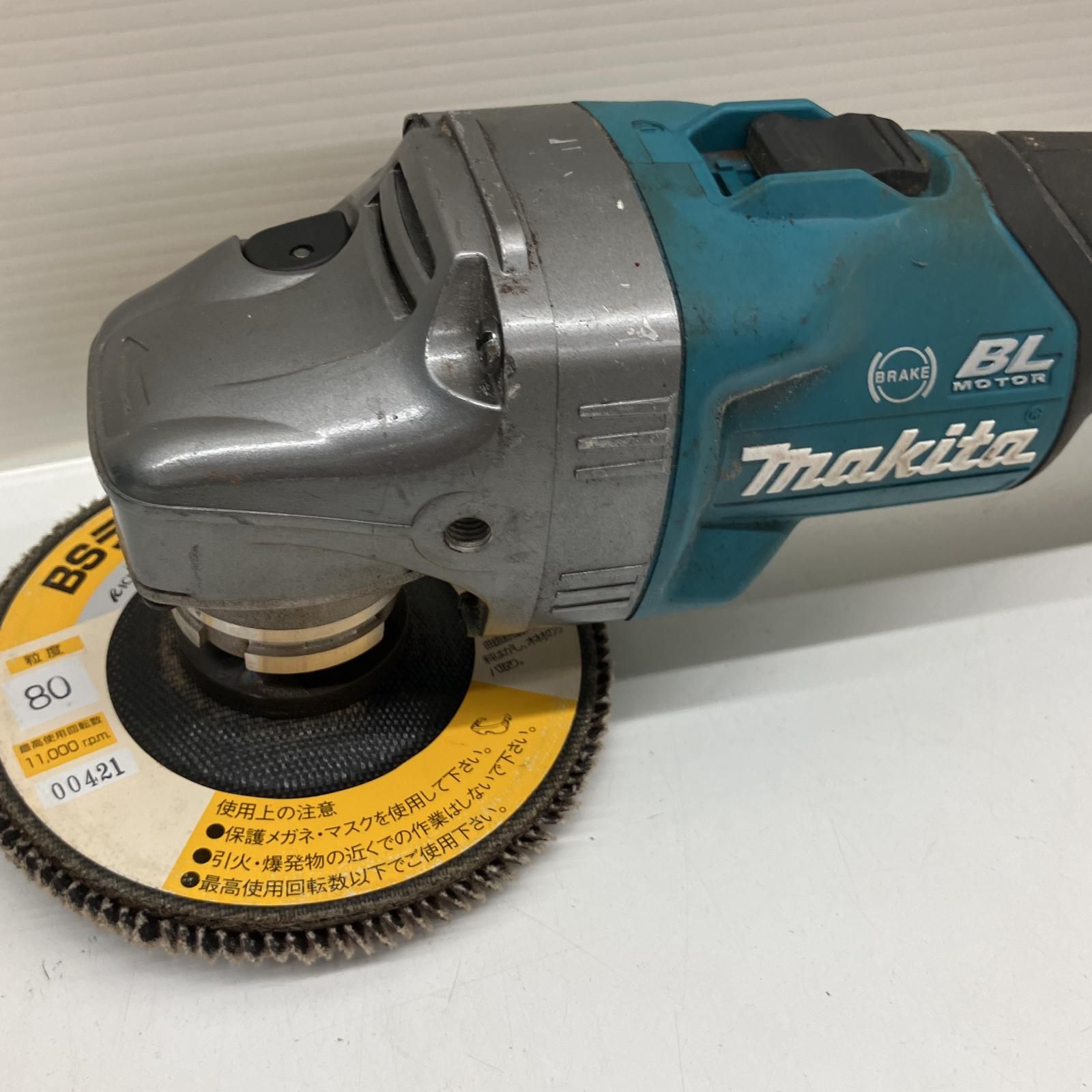 △△MAKITA マキタ 125mm 40V充電式ディスクグラインダ スライドスイッチ 充電池2個 ケース付 GA018G