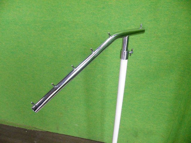 業務用 傾斜ハンガーラック 3台セット 白 E-496