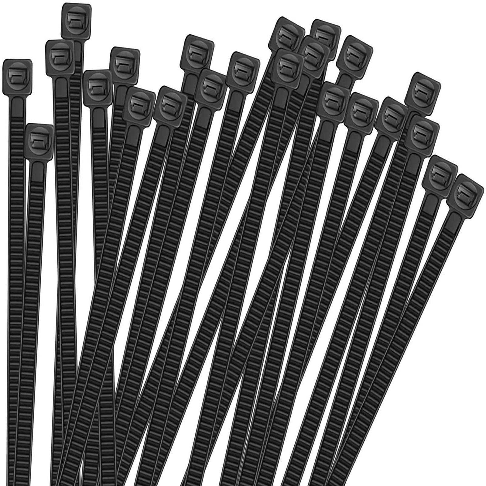 ブラック セルフロック電線 ケーブルタイケーブル ケーブル固定ネクタイジップ 結束バンド 100本入 耐候性 2.5*155mm 屋外