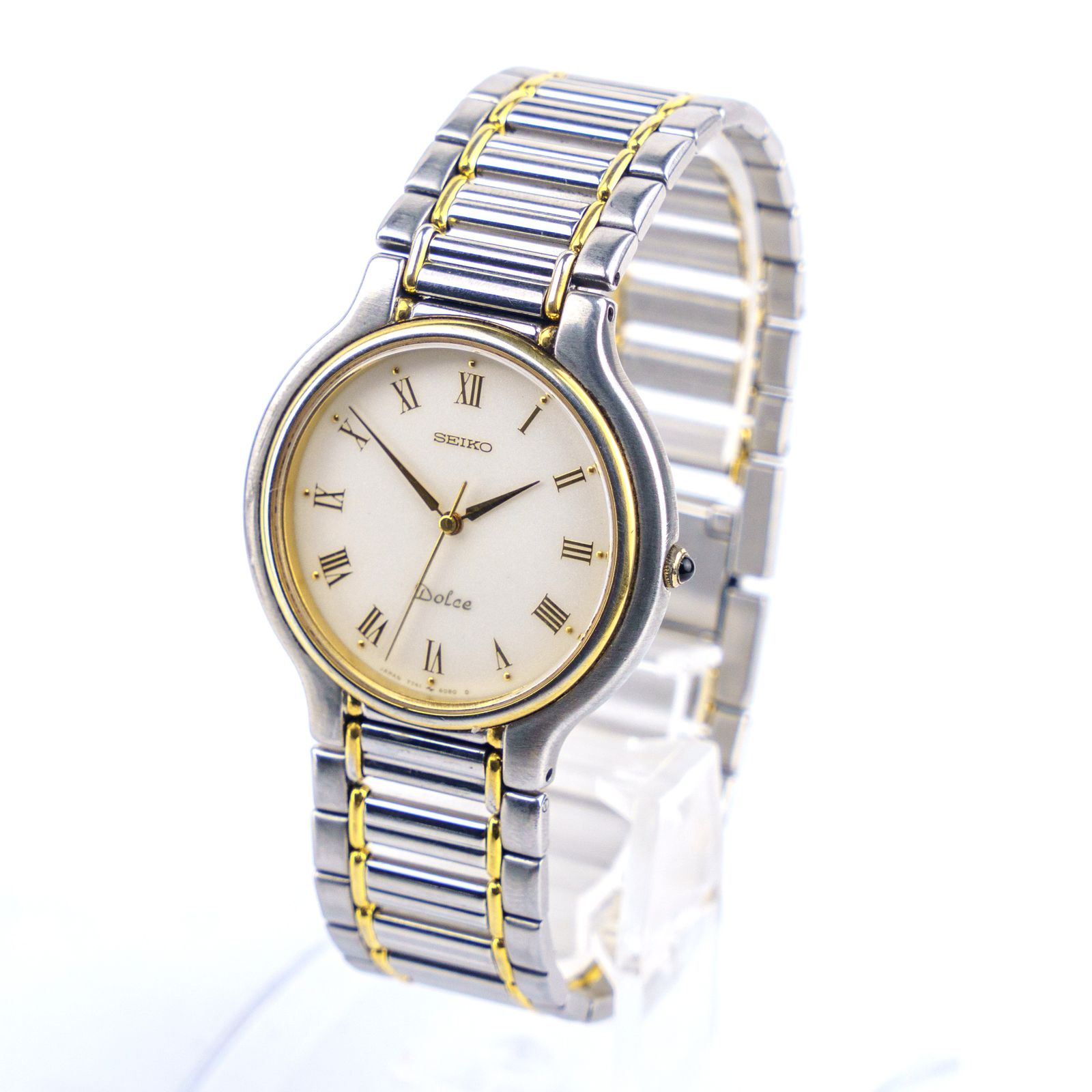 SEIKO DOLCE 7741-6050 メンズ クォーツ時計 自動巻き 1990年代製 1500