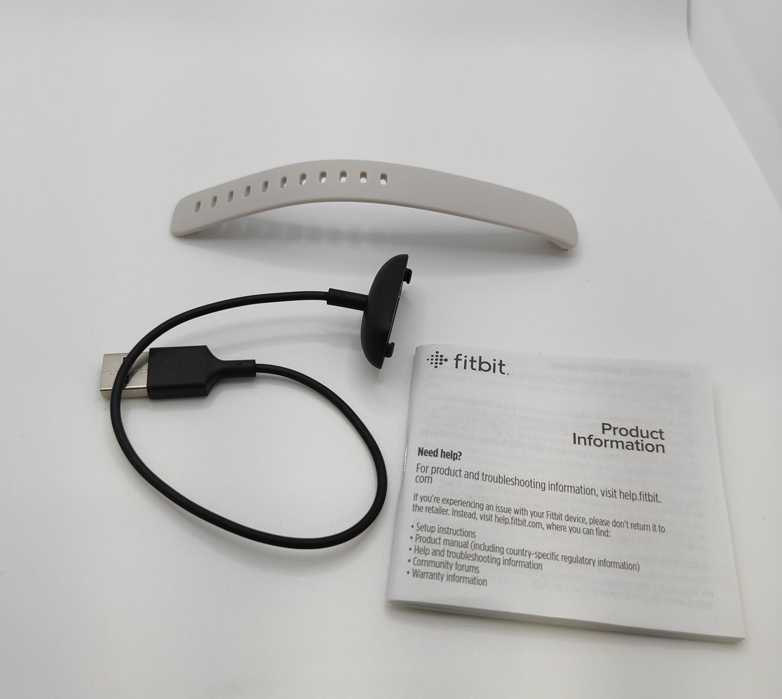 【ジャンク品】Fitbit inspire2　ルナホワイト　ペアリング不可