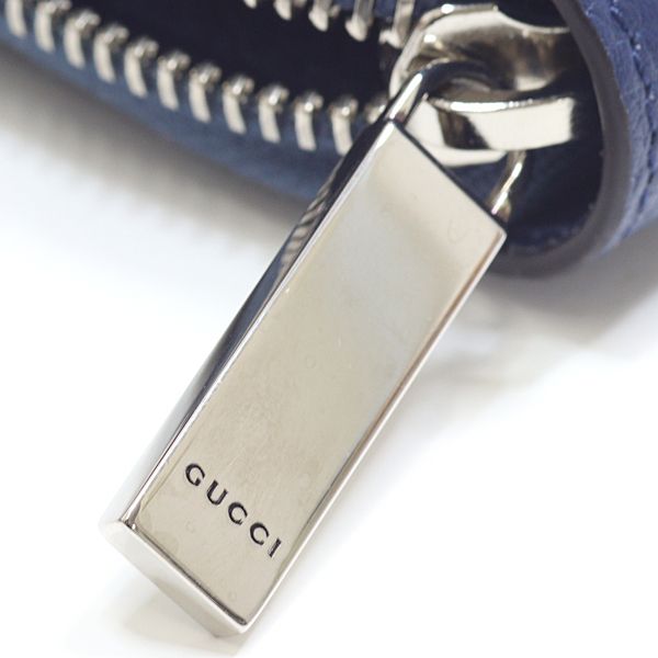 GUCCI グッチ ロゴ ジップアラウンドウォレット ラウンドファスナー長 