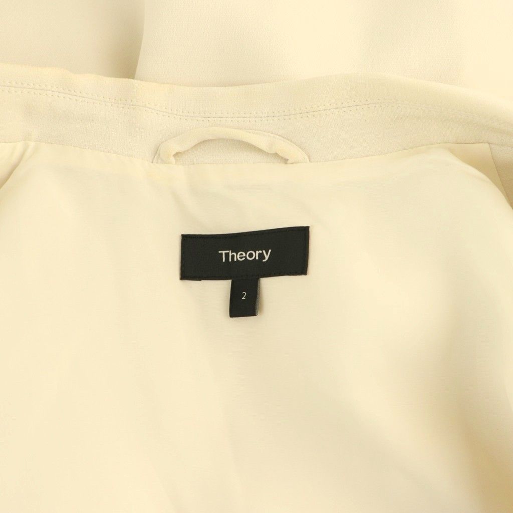  セオリー Theory CREPE VEST ロングジレ ベスト 2 オフホワイト HK OS ベスト ジレ ビスチェ トップス