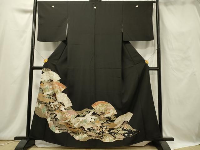 ◆豪華■正絹総絞り■吉祥飛鶴文■黒地■金彩加■振袖一式 ◇豪華□正絹総絞り□吉祥飛鶴文□黒地□金彩加□振袖一式