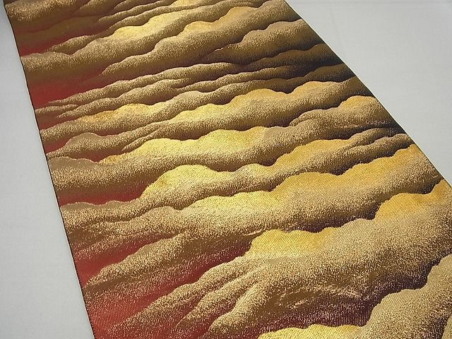 平和屋1□極上 近代日本画の巨匠 横山大観 じゅらく謹製 全通柄袋帯