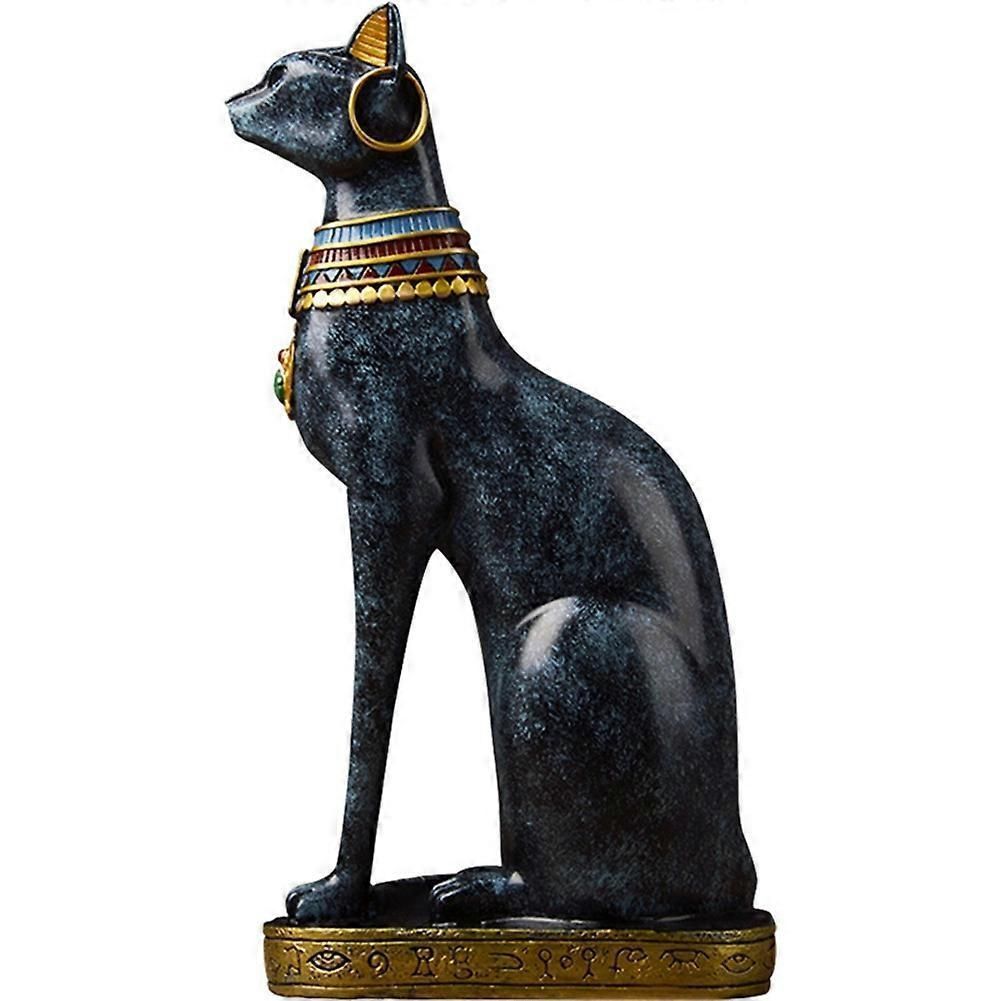 エジプトの猫の樹脂工芸品の装飾現代の女神神ファラオ置物の像テーブル装飾ギフト用