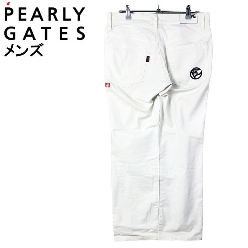 PEARLY GATES ホワイト パンツ ストレッチ ゴルフ - ウエア(男性用)